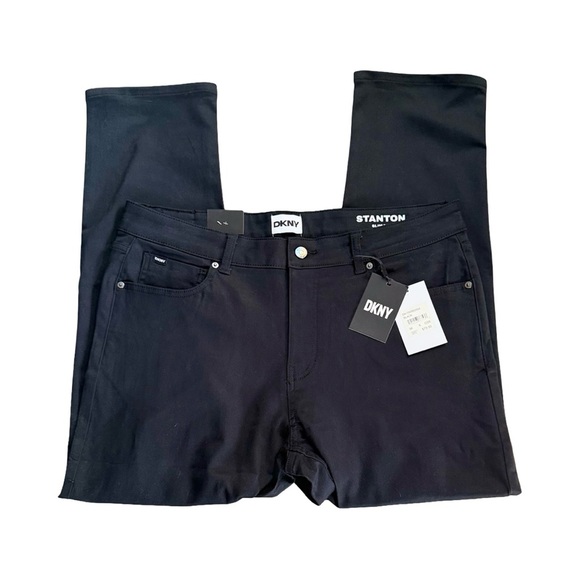 DKNY Men's Dark Slim Jeans - Picture 1 of 13